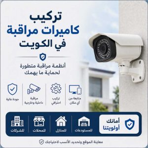تركيب كاميرات مراقبة بالكويت بخدمات احترافية وحلول أمنية متكاملة